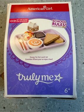 American Girl Truly Me Pink Lunch Tray Playset - School Rules